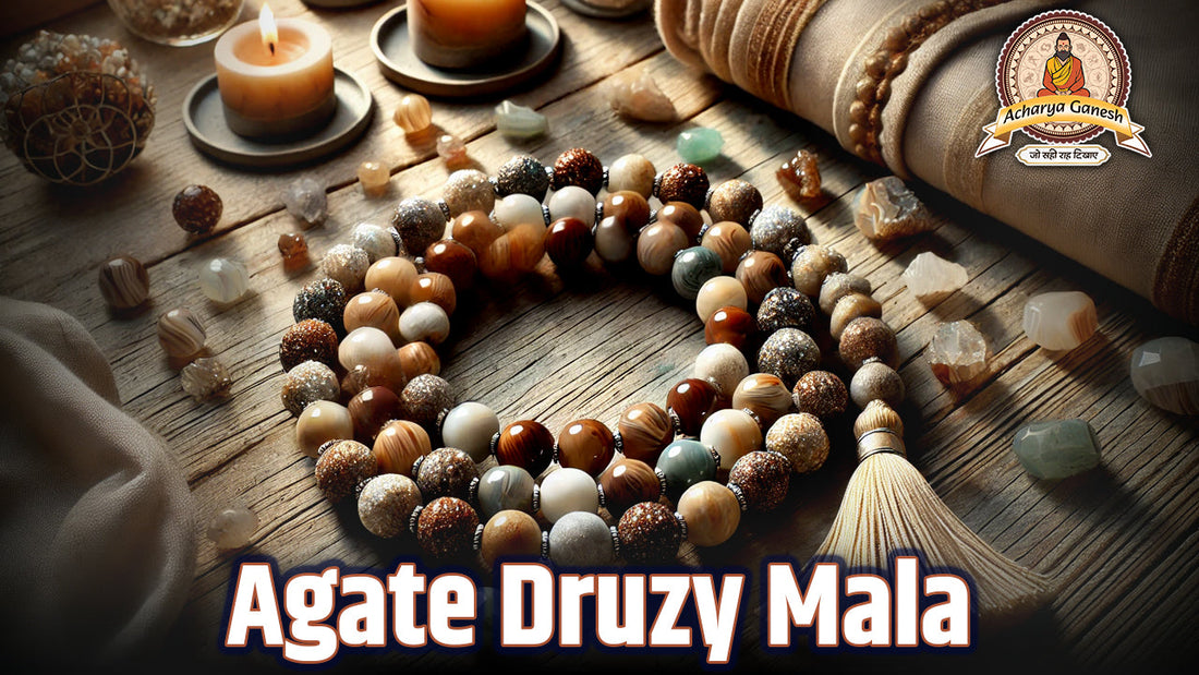 Agate Druzy Mala
