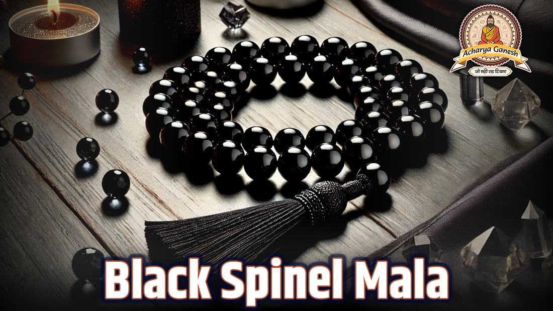 Black Spinel Mala