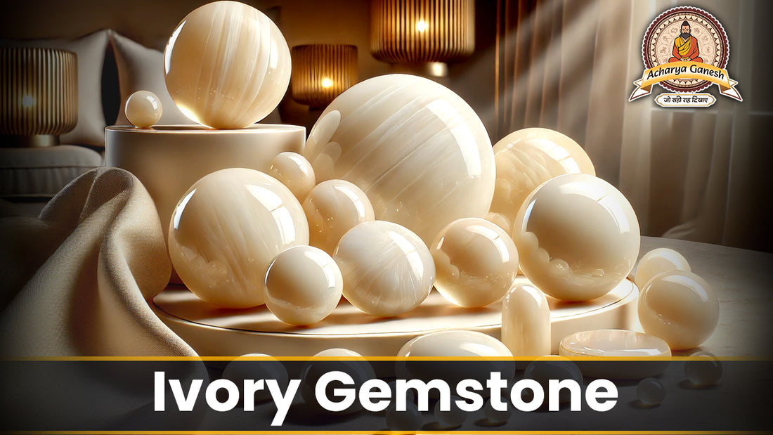 Ivory gemstone
