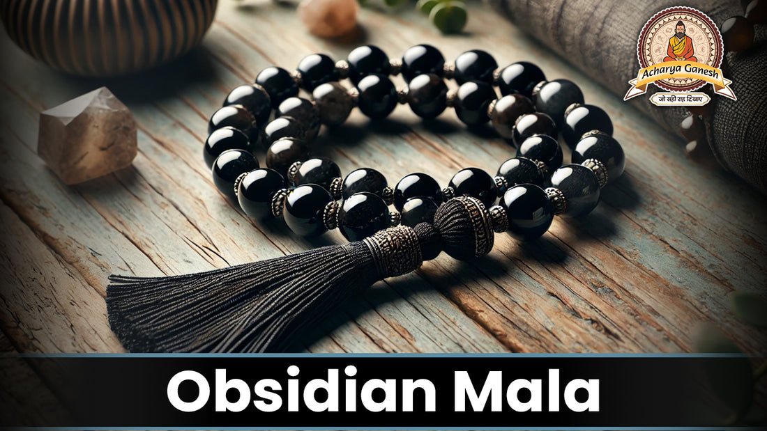 Obsidian Mala